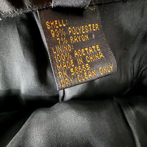 Classiques Entier Womens Black Pinstripe Midi Skirt Size 6 Polyester/Rayon Blend - Picture 4 of 11